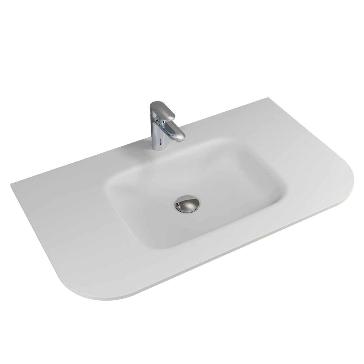 Pelipal Serie 7200 Solid Surface Waschtisch rund, BME038F87202 BME038F87202