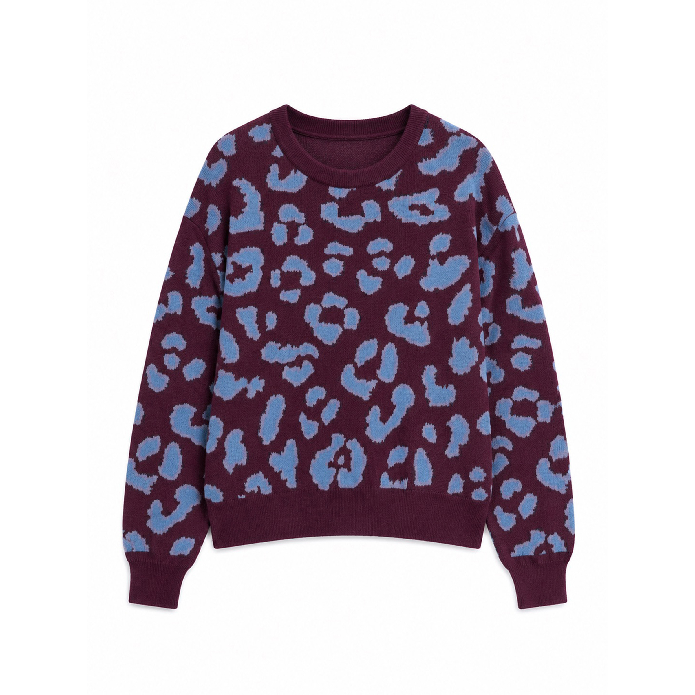 Mazine Leo Jacquard Knit Damen Pullover lila Größe XS Lifestyle Hautfreundlich