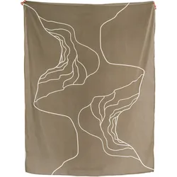 Reconnect Decke 140 x 180 cm, khaki