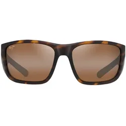 Maui Jim AMBERJACK _ Mattes Schildpatt mit schwarzem Gummi (H896-10)