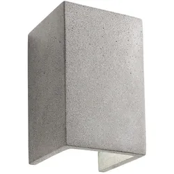 LED-Wandleuchte Petra Beton dunkelgrau H 20 cm 12x20x11.2