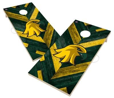 Skip's Garage Brockport SUNY Golden Eagles Cornhole Board Set