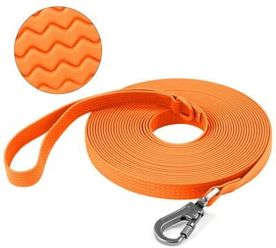 Uplifted Finds All Weather PVC Waterproof Long Training Leash orange 5 M