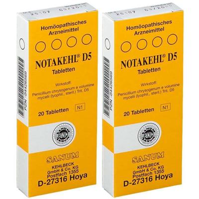 Notakehl D 5 Tabletten Doppelpack 2x20 St