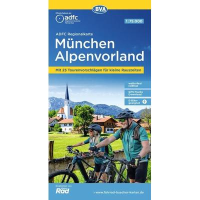 BVA ADFC Regionalkarte München Alpenvorland 1:75.000, Sonstige von , KOMPASS Freytag & Berndt, 978-3-96990-231-8