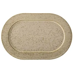 Bloomingville Servierteller Nugga, L24 x B16cm, beige