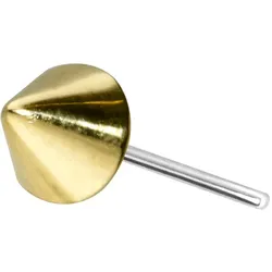 14 Karat Gold Aufsatz mit Titan Push Pin SPITZE