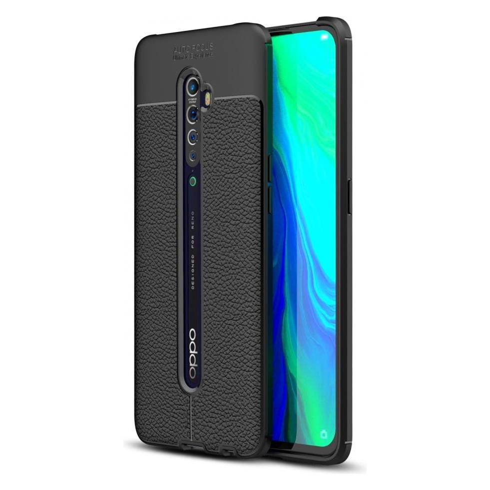 Screenguard Oppo Reno2 Hülle Leather Design TPU Cover (Oppo Reno 2) (00025716)