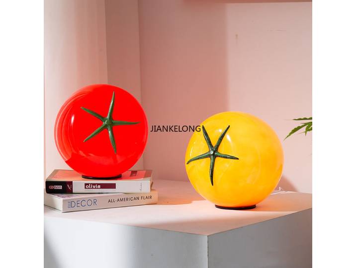 Les tomates sont mûres créatives multicolores gradation veilleuse chambre chevet atmosphère tomate lampe de bureau décoration lampe luminaire