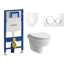 Geberit Wand-WC Set für Vorwandmontage + Laufen Pro Nordic WC SIKOGES3H4