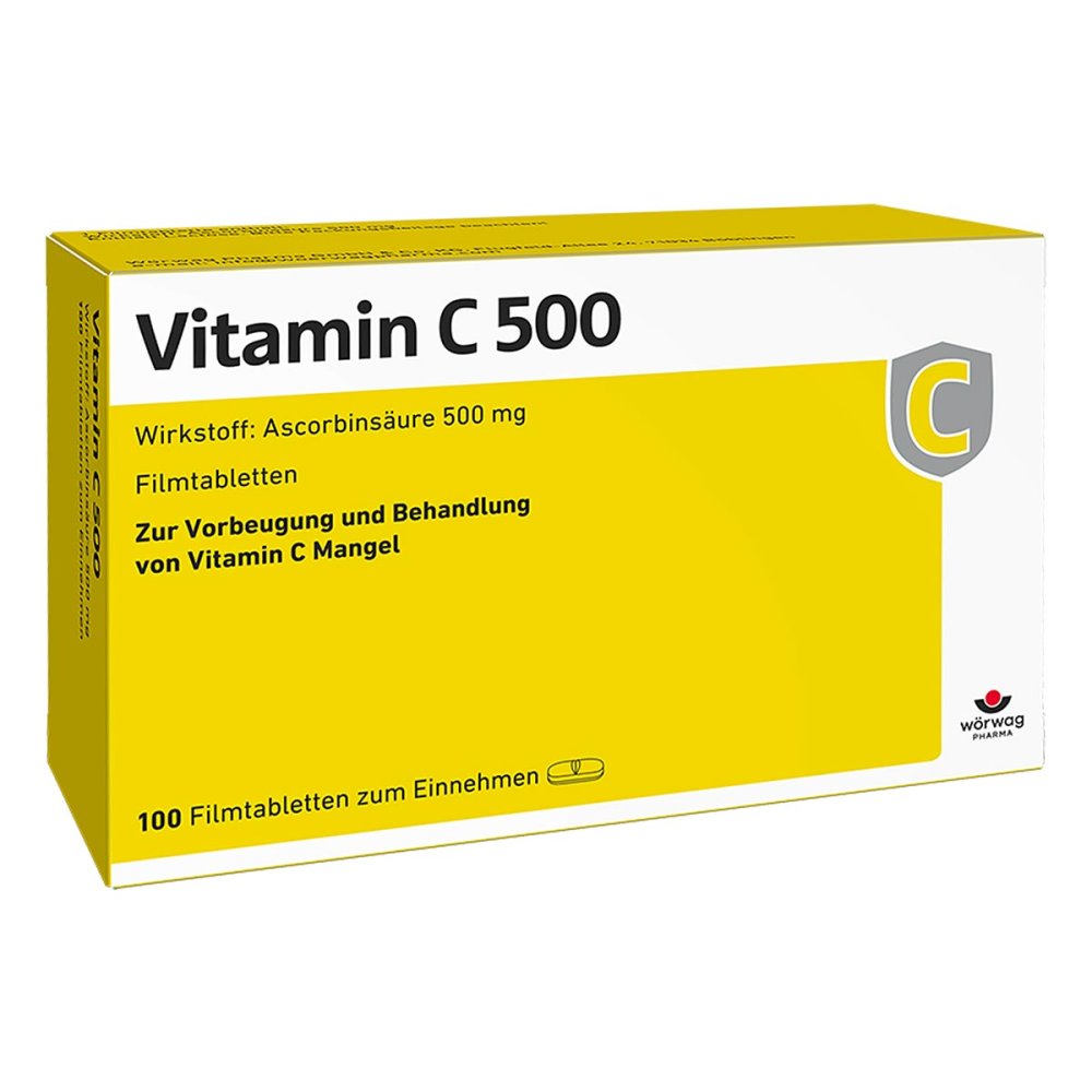 Wörwag Pharma GmbH & Co. KG Vitamin C 500 Filmtabletten 00652257