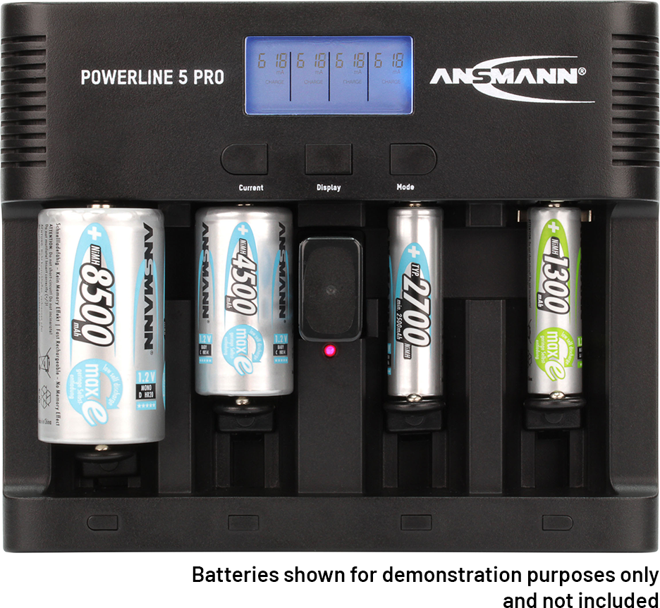 Ansmann Powerline 5 Pro Traveller Charger with UK / EU / US / AU Plug