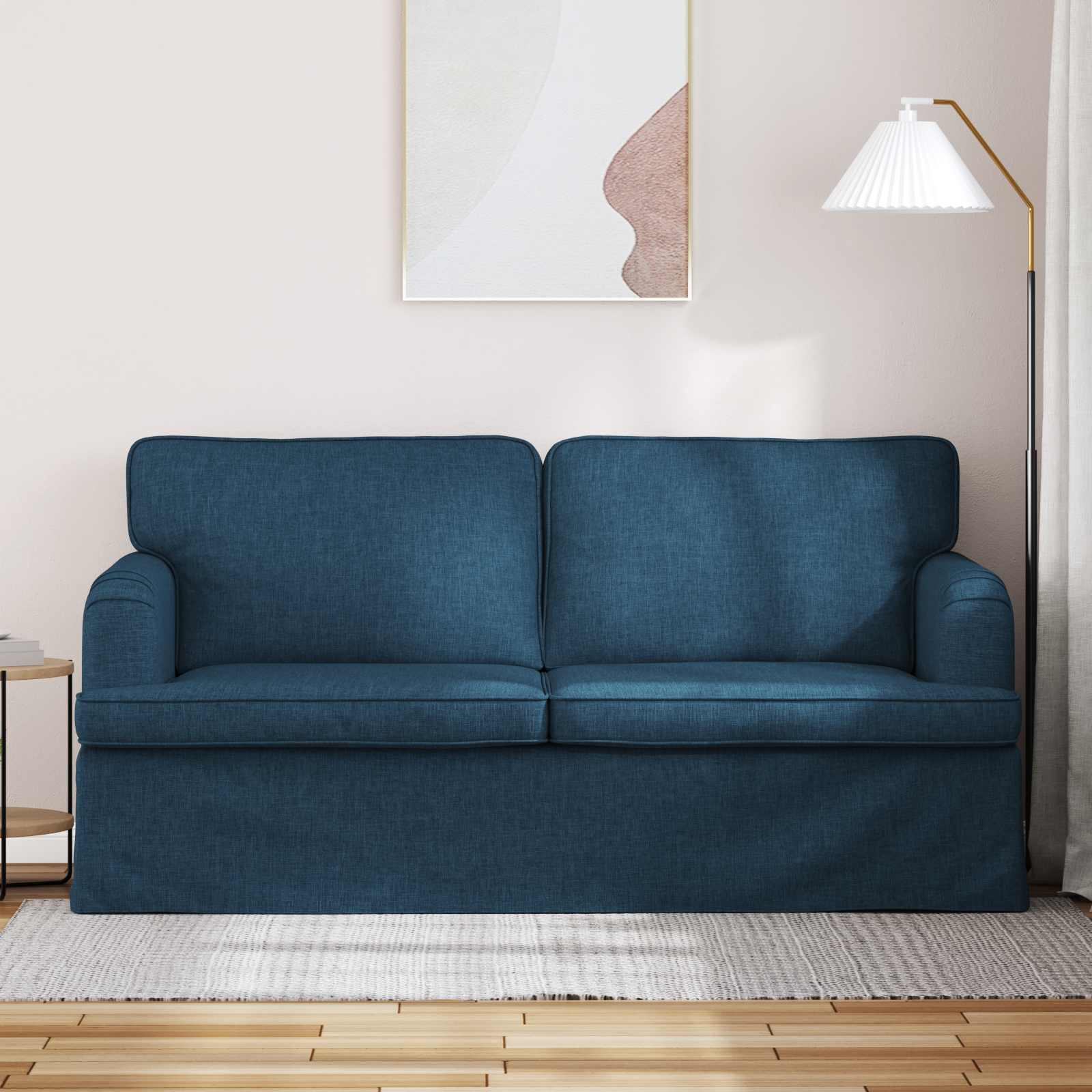 vidaXL Canapé Bleu 162 x 80 x 85 cm tissu