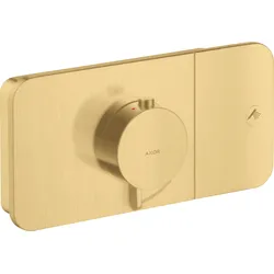Hansgrohe AXOR One Thermostatmodul Unterputz, Brushed Gold Optic, 1 Verbraucher, Eco-Funktion, max. Durchflussmenge 24 l/min