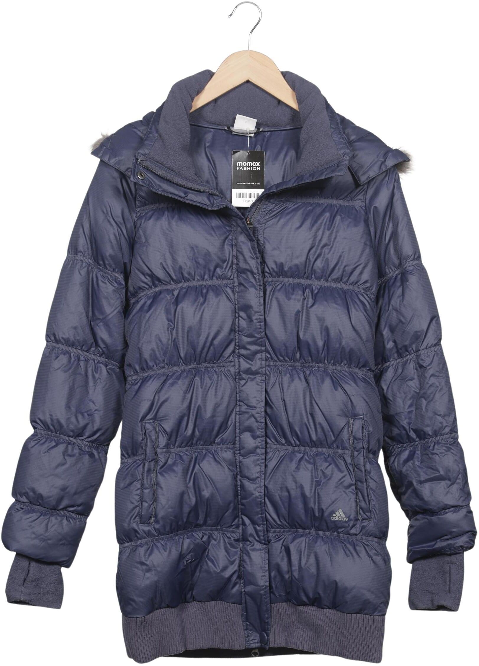 Adidas Damen Mantel, Marineblau, Gr. S, Synthetik / Daunen - Second Hand