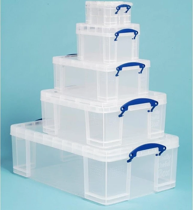 Really Use Box Useful Box Aufbewahrungsbox 50 Liter, transparent