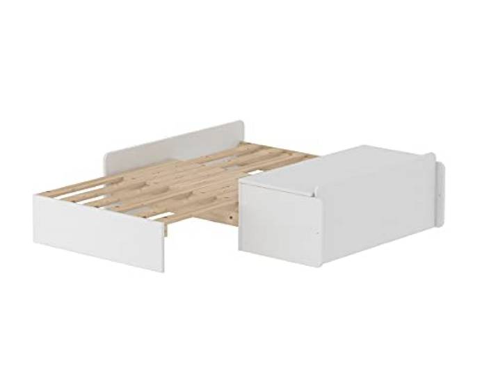 FLEXA White Sofabett mit Bettkasten Casa für Hochbett 82-70131-40 Flexa - Ref. 82-70131-40, 5706459074689, Maße: 98 x 118 x 32 cm – Beige – gemischte Materialien