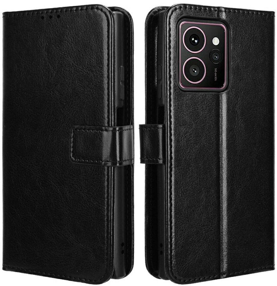 EIDERWOOD HMD Skyline Flip Cover i kunstlæder m. Kortholder & Ståfunktion - Sort