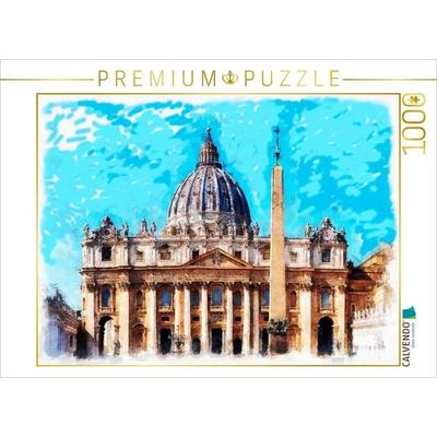 CALVENDO Puzzle St. Peter Rom, Vatikan 1506 bis 1626 (Weihe) | 1000 Teile Lege-Größe 64x48cm Foto-Puzzle für glückliche Stunden