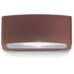 Ideal Lux Outdoor Wandleuchte ANDROMEDA, Breite: 22cm, 1xE27, IP55, kaffeebraun IDEA-163536