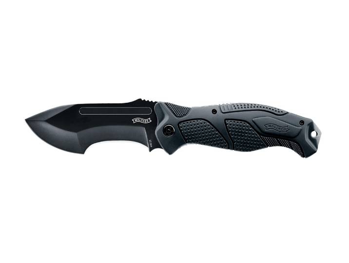 Taschenmesser Walther Survival Knife OSK II , schwarz, L:24cm, Stahl, Outdoormesser, Taschenmesser