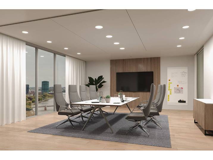 Plafonnier Veluna rond Ø 20cm Blanc Polycarbonate LED Module LED