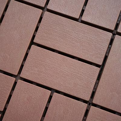 1 ft x 1 ft All-Weather Outdoor Deck Tiles Garage Floor Tiles(44-Pack)