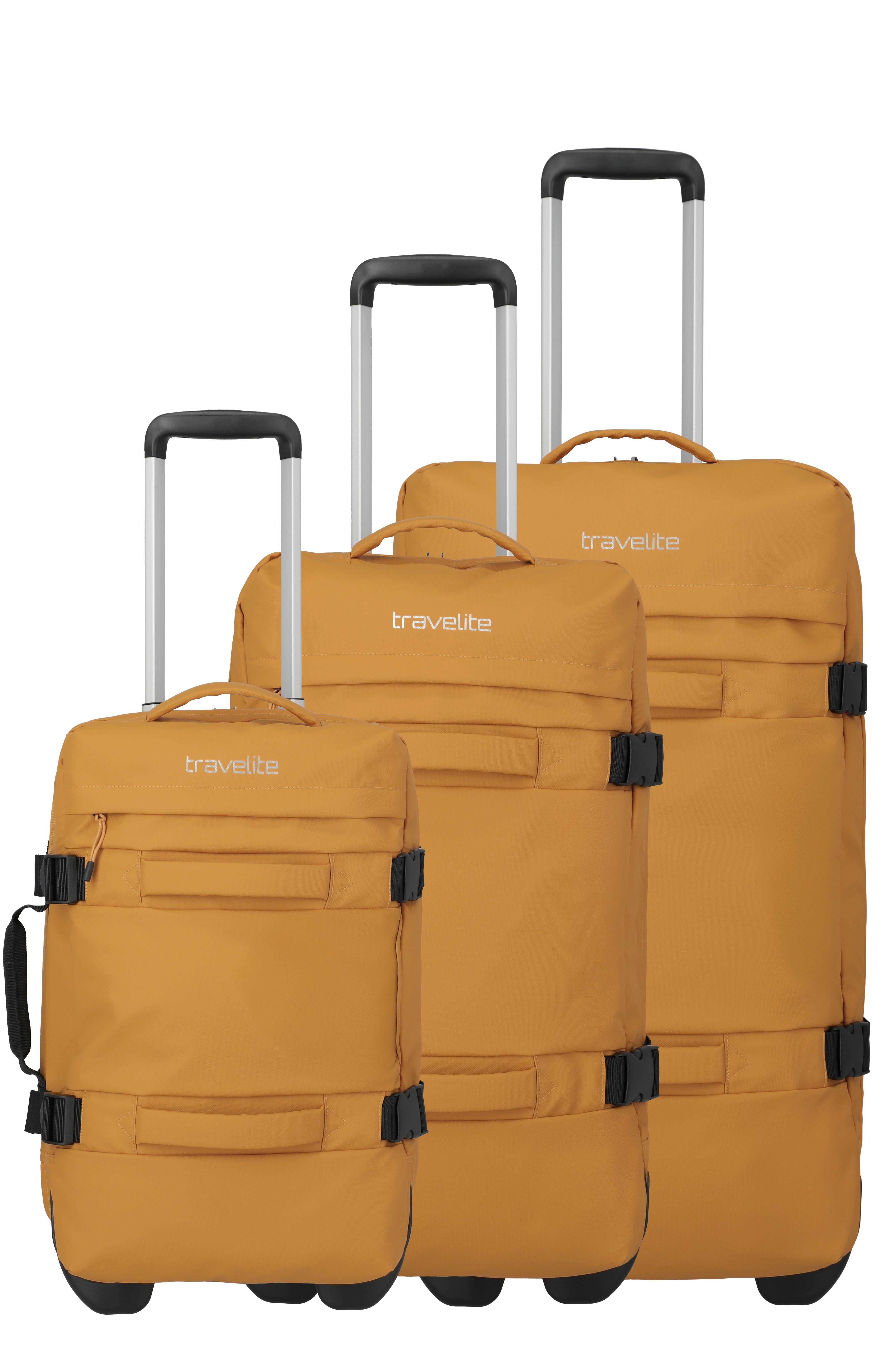 Satz Taschen TRAVELITE BOLONIA WHEELED DUFFLE GELB Größe: S,M,L