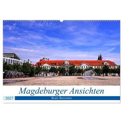 Magdeburger Ansichten (Wandkalender 2027 DIN A2 quer), CALVENDO Monatskalender