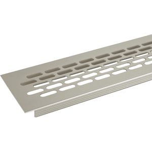 SO-TECH Lüftungsgitter 128188, silber, Aluminium, 459 x 44mm, für alle Türstärken
