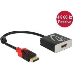 Delock 62719 DisplayPort / HDMI Adapter [1x DisplayPort Stecker - 1x HDMI-Buchse] Schwarz 0.20 m