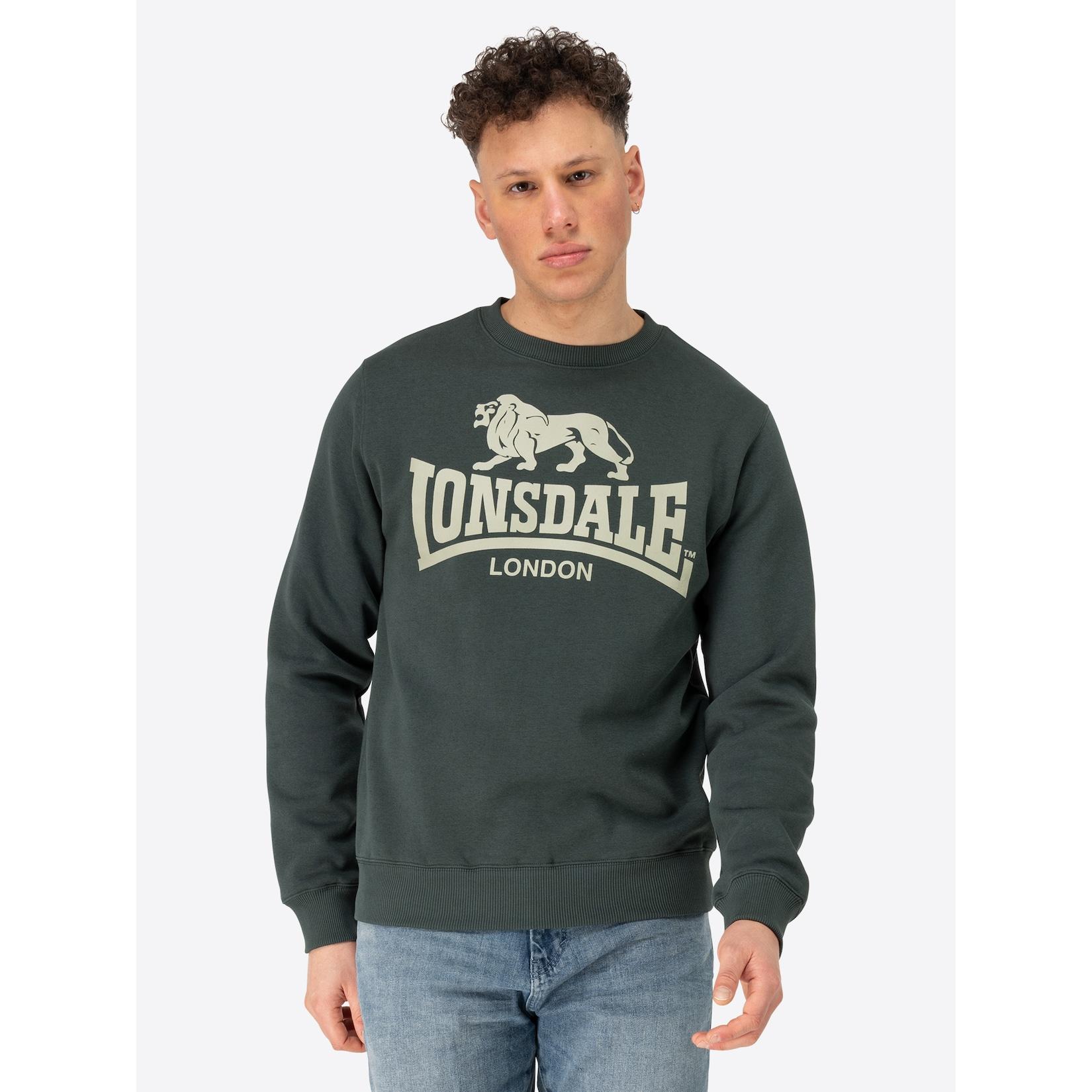 Lonsdale Herren Rundhals Sweatshirt schmale Passform GO SPORT