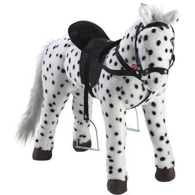 Heunec - Friends4ever - Reittier Pferd Schwarz-Weiß getupft, 100 kg Tragkraft, 70cm