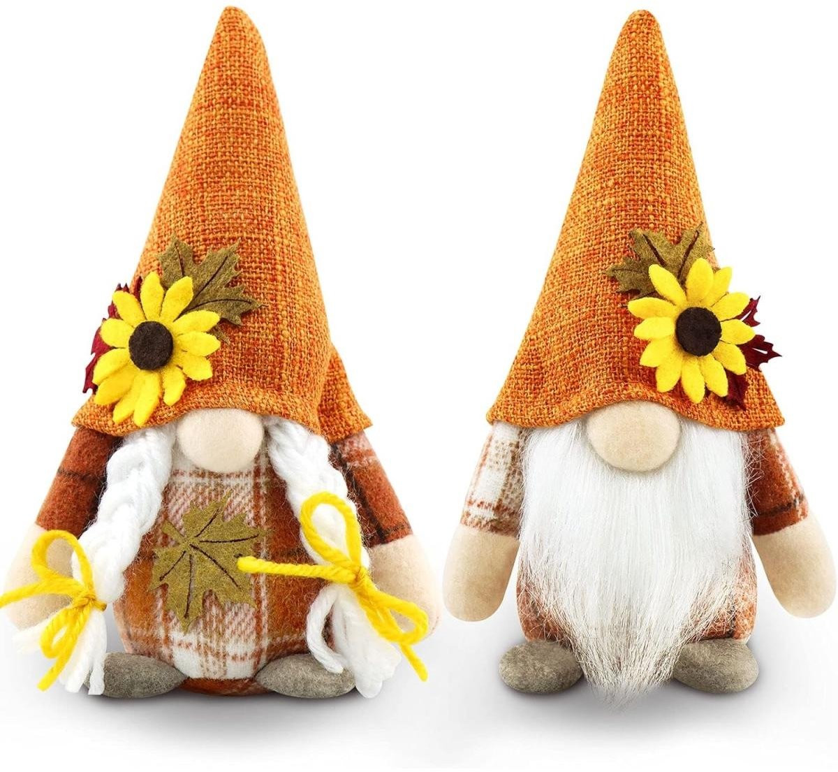 EXCITAT Herfstdecoraties - Set van 2 kabouterfiguren en huisfeeën voor feestelijke decoratie