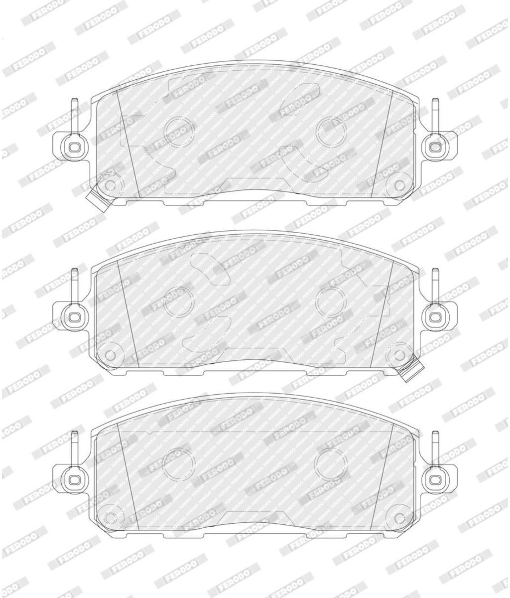 Bremsbelagsatz, Scheibenbremse PREMIER ECO FRICTION FERODO FDB5664