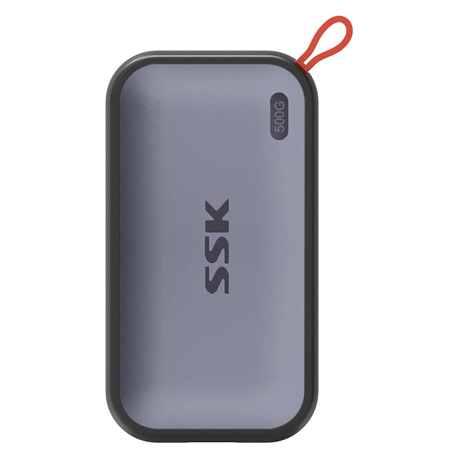 SSK USB-C NVMe SSD Hard Drive 500GB (0.50 TB) (SD500-500)