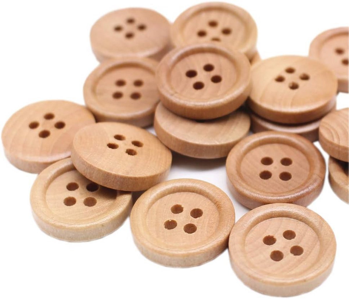 Natuurlijke houten knopen voor naaien en ambachten
