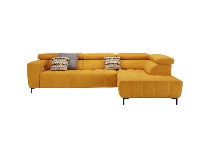 Ecksofa Mikrofaser Gelb