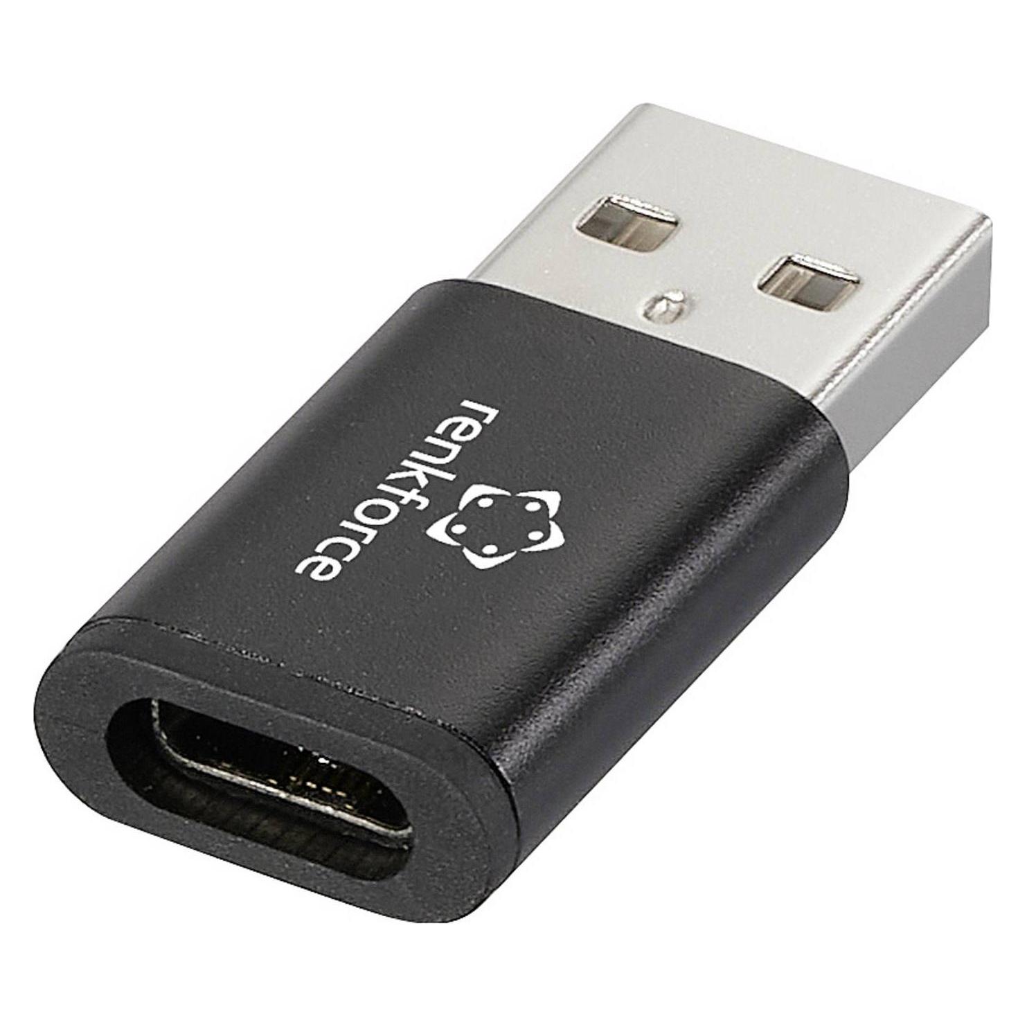 Renkforce Datenblocker USB 2.0 Adapter (1x USB 1.1 Stecker A - 1x USB-C Buchse) (USB-A, USB-C) (RF-6615904)