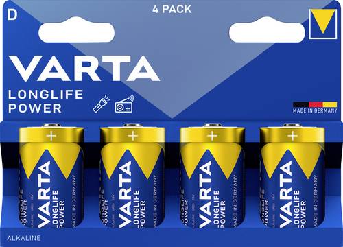 Varta Longlife Power D Blister 4 Mono (D)-Batterie Alkali-Mangan 1.5V 4St.