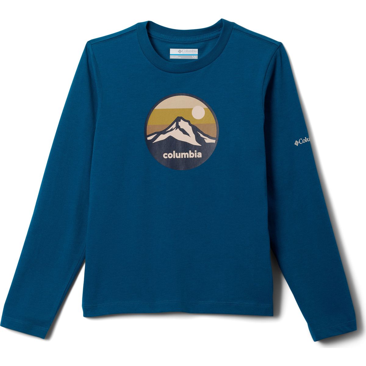 Columbia Dobson Pass II Long Sleeve Graphic Tee phoenix blue, circular scene (442) XS 217561-2175611-442-XS