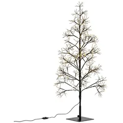 LED Deko Baum Weihnachtsdekoration Außenbereich Funkeleffekt Timer IP44 H 120 cm
