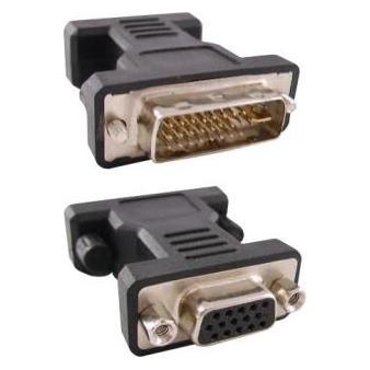 Logo Video Adapter, DVI-Stecker (24+5) - VGA-Buchse (D-sub), schwarz (DVI, VGA) (56527902)