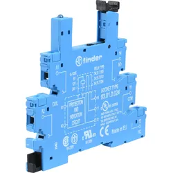 FIN 93.01.0 024 - Relaissockel für: FIN 34.51/.81, blau