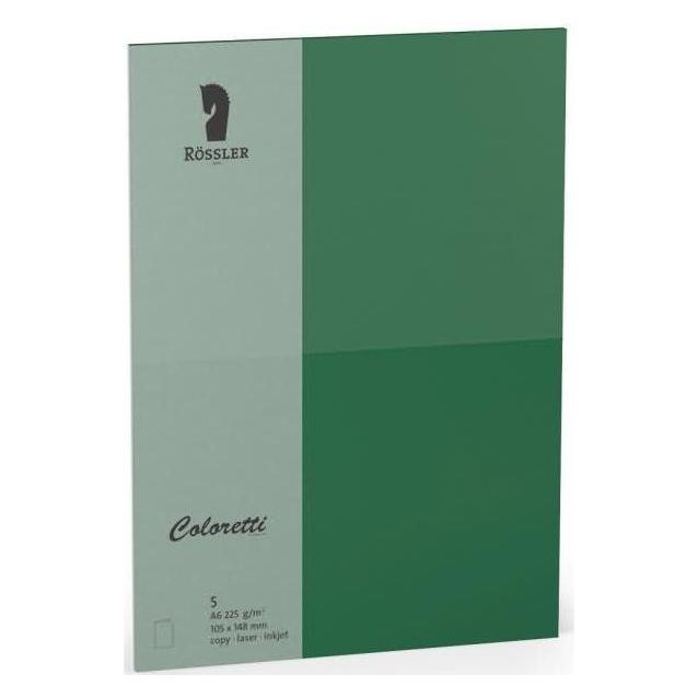 Rössler Coloretti Karten A6 Forest im 5er Pack ungefalzt zum Selbstgestalten (5 Stk.) (220770571)