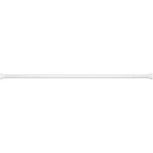 Spirella Duschvorhangstange Teleskop Kreta, 75 - 125 cm, ausziehbar, zum Klemmen, weiß