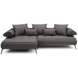 Ecksofa Seledo Stoff Grau Grey
