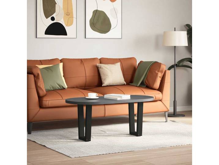 vidaXL Couchtischbeine V-Form 2 Stück Schwarz 28x(42-43,3) cm Stahl