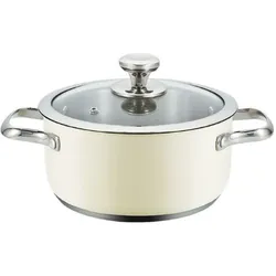Haeger PA-20H.007A, Pfanne + Kochtopf, Beige, Silber