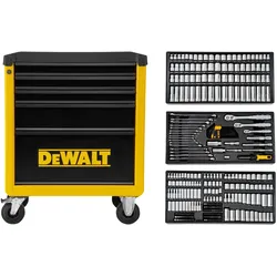 DEWALT Werkzeugwagen inkl. 3 Werkzeugmodulen